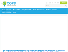 Tablet Screenshot of copd.ie